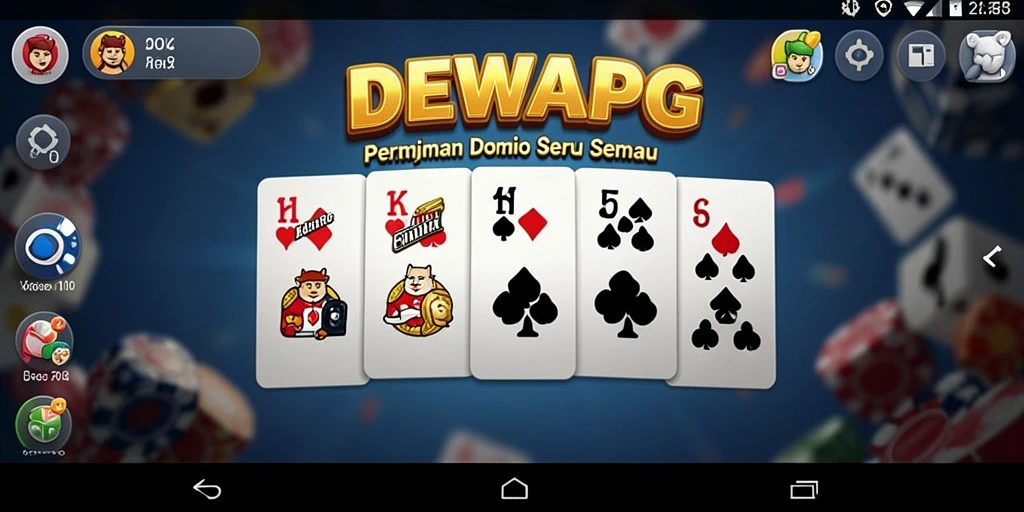Screenshot gameplay DEWAPG yang menampilkan keseruan bermain Domino.