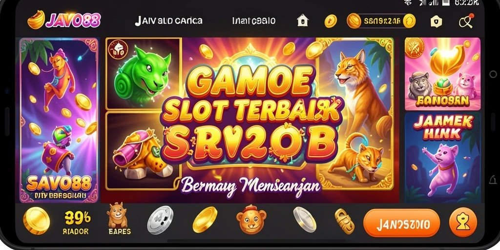 Tampilan gameplay JAVO88 yang penuh warna dan menarik.