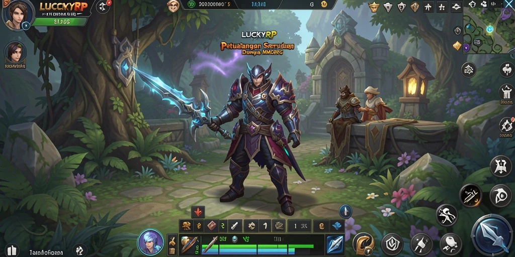 Tampilan gameplay menakjubkan dari LUCKYRP yang menampilkan pertempuran epik.