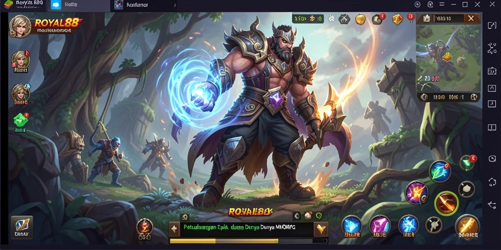 Tampilan gameplay langsung dari ROYAL88 yang penuh aksi.